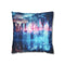 Digital Waterfall Cascading Across Skyli — Double-Sided Cushion Cover — Front Double-Sided Cushion View