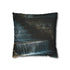 Digital Waterfall over Ancient Ruins — 40×40 Cushion Cover — Front 40×40 cm Square Cushion View