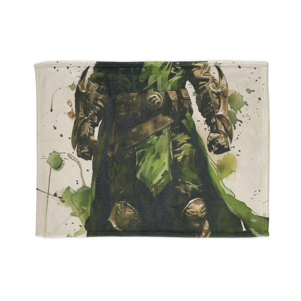 Doctor Doom — Plush Fleece Throw Blanket — Full Spread Plush Fleece Artwork View