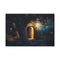 Door in Tree Leading to Galaxy — 24×16 Canvas Wall Art — Front Gallery-Wrapped Canvas View