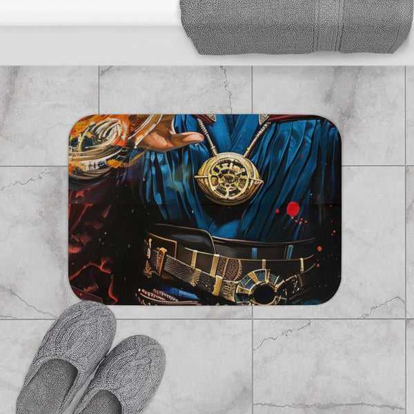Dr Strange Painting (Edition II) — Memory Foam Bath Mat — Modern Bathroom Floor Lifestyle View