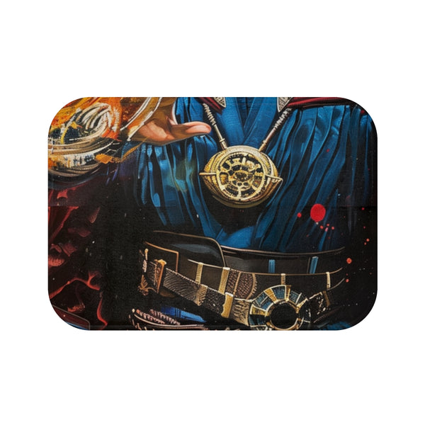 Dr Strange Painting (Edition II) — Memory Foam Bath Mat — Top-Down Memory Foam Bath Mat View