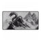Dragon Curled Around Mountain Peak — XXL Gaming Desk Mat — Full Top-Down Artwork View