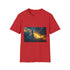 Dream Weaver Creating World from Light Graphic Unisex Softstyle T-Shirt - Red Variant
