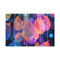 Dreamscape with Levitating Neon Leaves — Canvas Wall Art — Front Gallery-Wrapped Canvas View