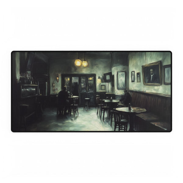 Dreary English Pub Painting (Edition VII) — XXL Gaming Desk Mat — Full Top-Down Artwork View