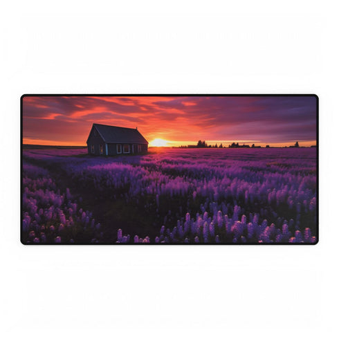 Dutch Tulip & Hyacinth Flower Fields — XXL Gaming Desk Mat — Full Top-Down Artwork View
