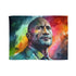Dwayne Johnson — Plush Fleece Throw Blanket — Full Flat Artwork View