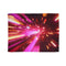 Dynamic Neon Prism Light Rays Abstract — 50×60 Plush Throw Blanket — Full Flat Artwork View