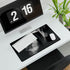 Echoes of Light Around Temple Monolith — XL & XXL Desk Mat — Gaming & Workspace Desk Setup View