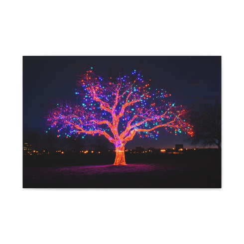 Electric Tree Rooted in the Sky — Canvas Wall Art — Front Gallery-Wrapped Canvas View