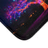 Electric Tree Rooted in the Sky — Memory Foam Bath Mat — Microfibre Texture Close-Up View