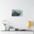 Epic Showdown on Floating Ruins (Edition III) — 24×16 Canvas Wall Art — Living Room Wall Lifestyle View