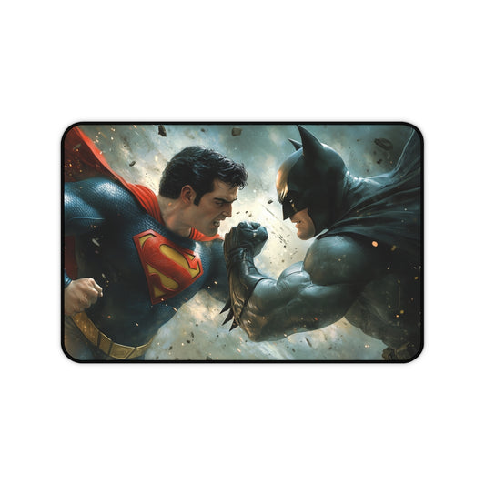 Epic Superman vs Batman Desk Mat