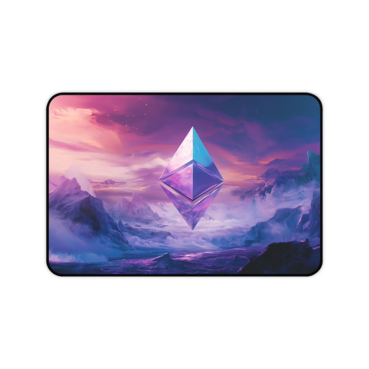 "Ethereum Elegance: Premium Desk Mat"