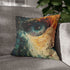 Exploding Prism of Emotions — 40×40 Cushion Cover — Sofa & Living Room Lifestyle View