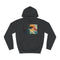 Exploding Prism of Emotions Graphic Unisex College Hoodie - Jet Black Front