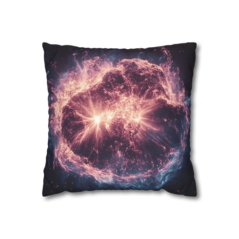 Exploding Supernova in Deep Space (Edition III) — 40×40 Cushion Cover — Front 40×40 cm Square Cushion View
