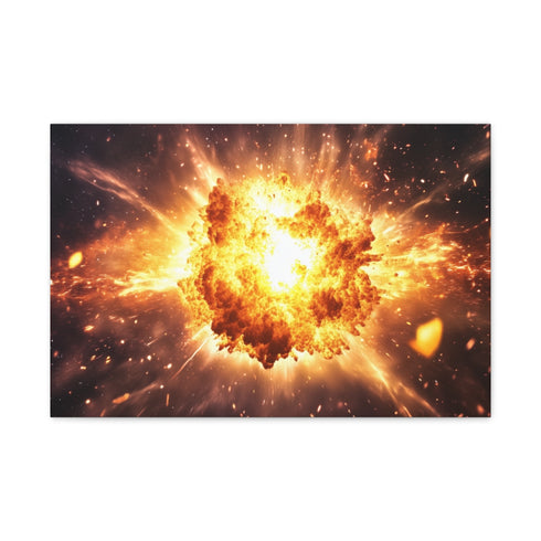 Exploding Supernova in Deep Space (Edition III) — 24×16 Canvas Wall Art — Front Gallery-Wrapped Canvas View