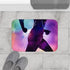 Dynamic Sprinter Athlete Silhouette — Non-Slip Bath Mat — Bathroom Floor Lifestyle View