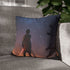 Ezra Bridger Standing on Lothal Roofto — Double-Sided Cushion Cover — Sofa & Armchair Living Room Lifestyle View