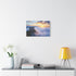 Fantasy Castle Above the Clouds — Stretched Canvas Wall Art — Living Room Wall Lifestyle View