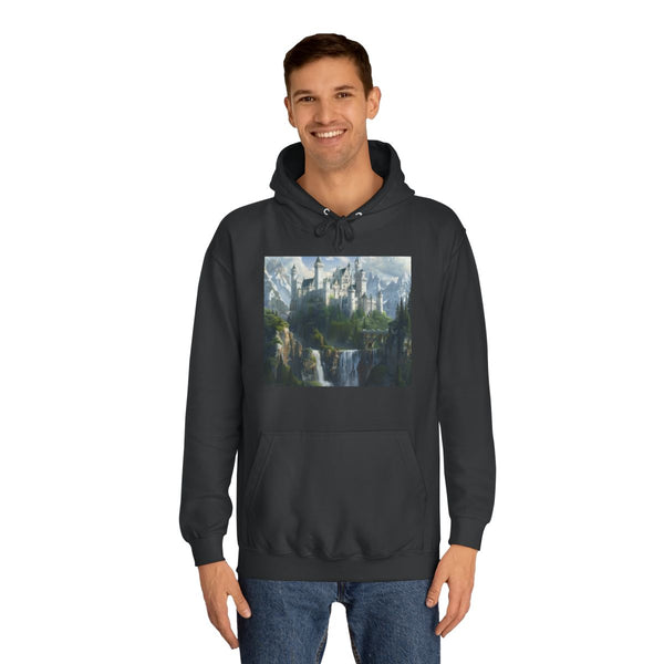 Fantasy Castle — Heavyweight Graphic Hoodie — Model Streetwear Fit View