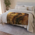 Fantasy Dragon — 50×60 Plush Throw Blanket — Draped Over Sofa & Bed Lifestyle View
