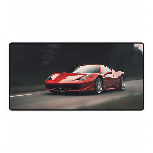 Ferrari Driving High Speed — XXL Gaming Desk Mat — Full Top-Down Artwork View