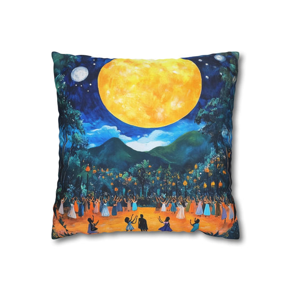 Festival Concert Night Full Moon Painting (Edition V) — Double-Sided Cushion Cover — Front Double-Sided Cushion View