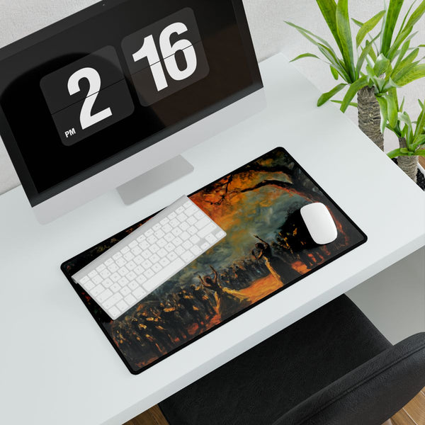 Full Moon Music Festival Night (Edition VIII) — XXL Gaming Desk Mat — Gaming & Workspace Desk Setup View
