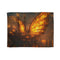 Firefly Wings Carrying Ghost Ship — 50×60 Plush Throw Blanket — Full Flat Artwork View