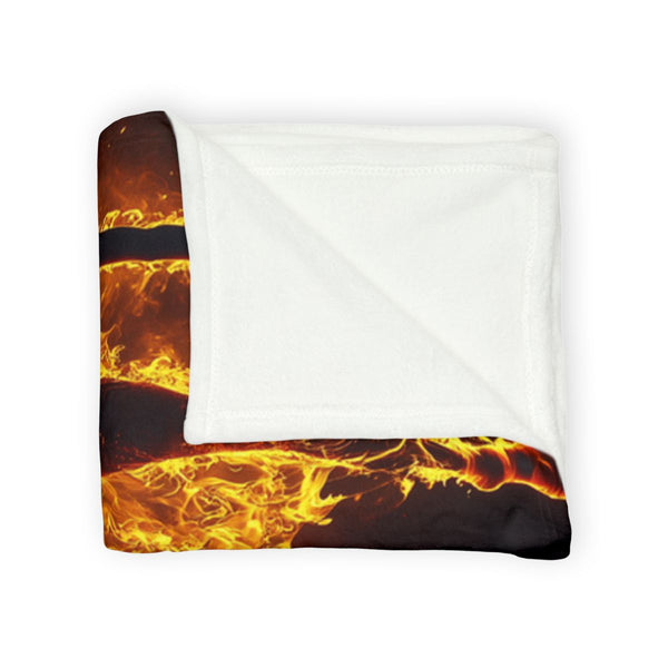 Firestorm in the Shape of a Dancer Plush Fleece Throw Blanket