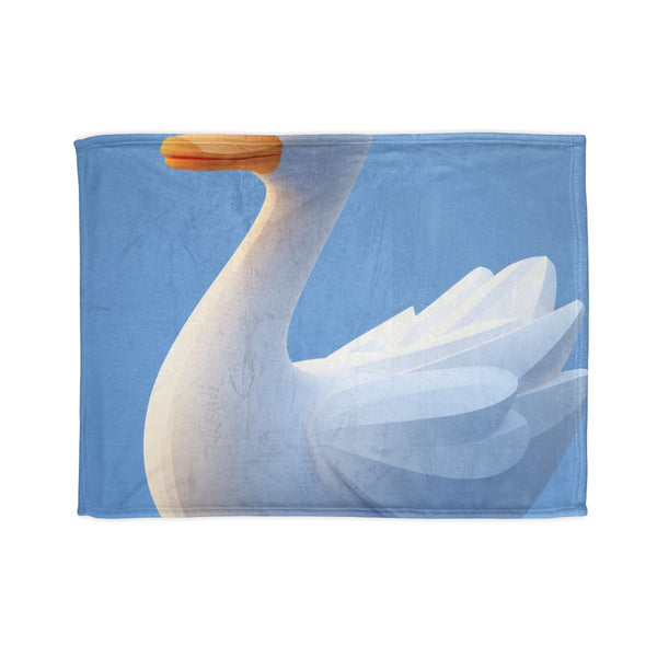 Minimalist Modern Pop Art Profile (Edition II) — Plush Fleece Throw Blanket — Full Spread Plush Fleece Artwork View