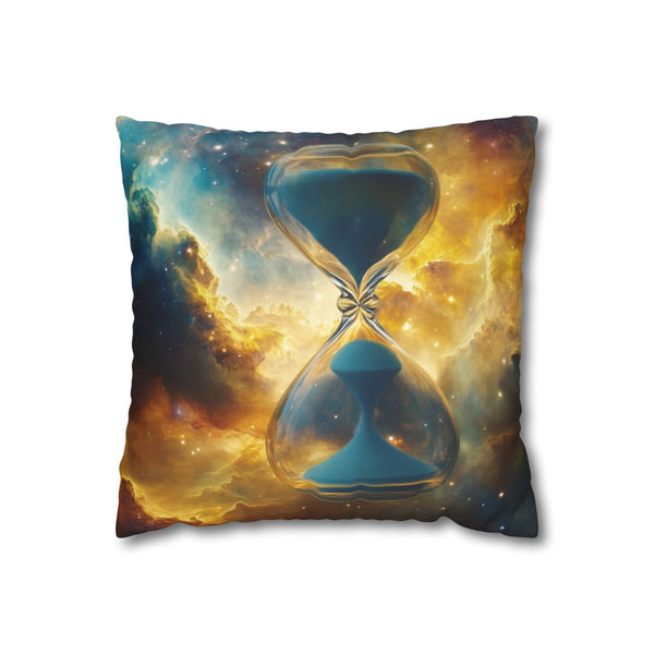 Floating Hourglass in Cosmic Nebula (Edition III) — Double-Sided Cushion Cover — Front Double-Sided Cushion View