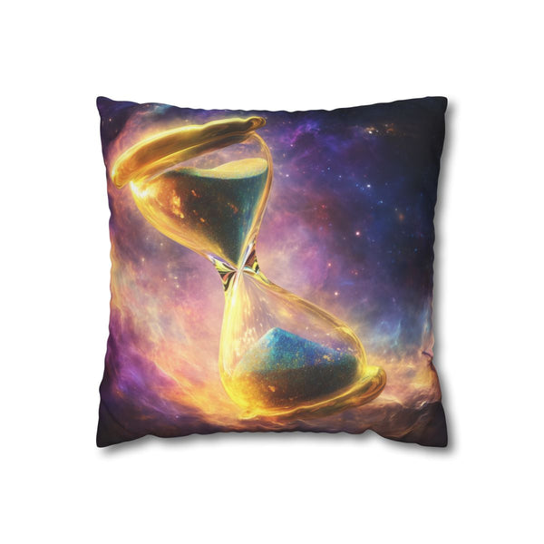 Floating Hourglass in Cosmic Nebula (Edition IV) — Double-Sided Cushion Cover — Front Double-Sided Cushion View