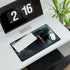 Floating Islands Orbiting Volcano — XXL Gaming Desk Mat — Gaming & Workspace Desk Setup View