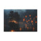 Floating Lanterns Guiding Ghost Ship — Canvas Wall Art — Front Gallery-Wrapped Canvas View