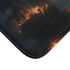 Floating Lanterns Guiding Ghost Ship — Memory Foam Bath Mat — Microfibre Texture Close-Up View