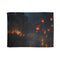 Floating Lanterns Guiding Ghost Ship — 50×60 Plush Throw Blanket — Full Flat Artwork View