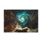 Floating Library under Time Vortex (Edition III) — 24×16 Canvas Wall Art — Front Gallery-Wrapped Canvas View