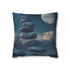 Floating Stones Forming Staircase to Moon — 40×40 Cushion Cover — Front 40×40 cm Square Cushion View