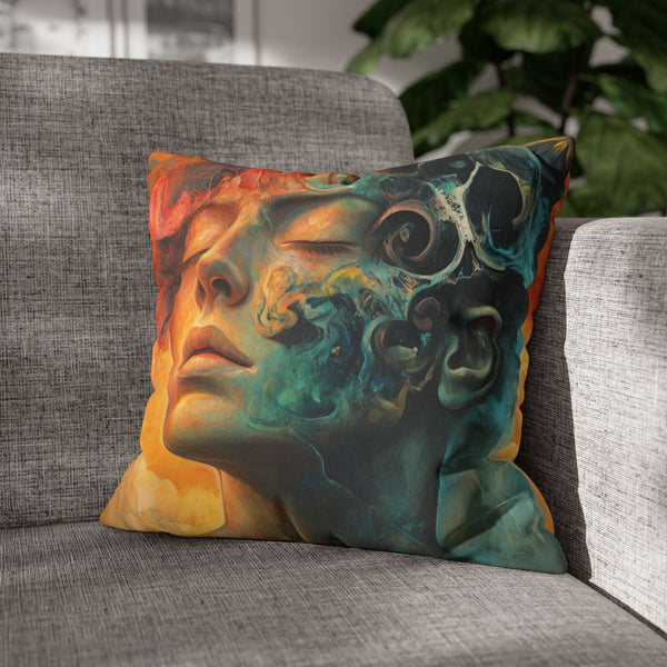 Fractured Mindscape of a Dreaming God (Edition III) — Double-Sided Cushion Cover — Sofa & Armchair Living Room Lifestyle View