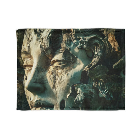 Fractured Mindscape of a Dreaming God Plush Fleece Throw Blanket