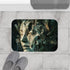 Fractured Mindscape of Dreaming God — Memory Foam Bath Mat — Modern Bathroom Floor Lifestyle View