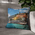 French Riviera — 40×40 Cushion Cover — Sofa & Living Room Lifestyle View