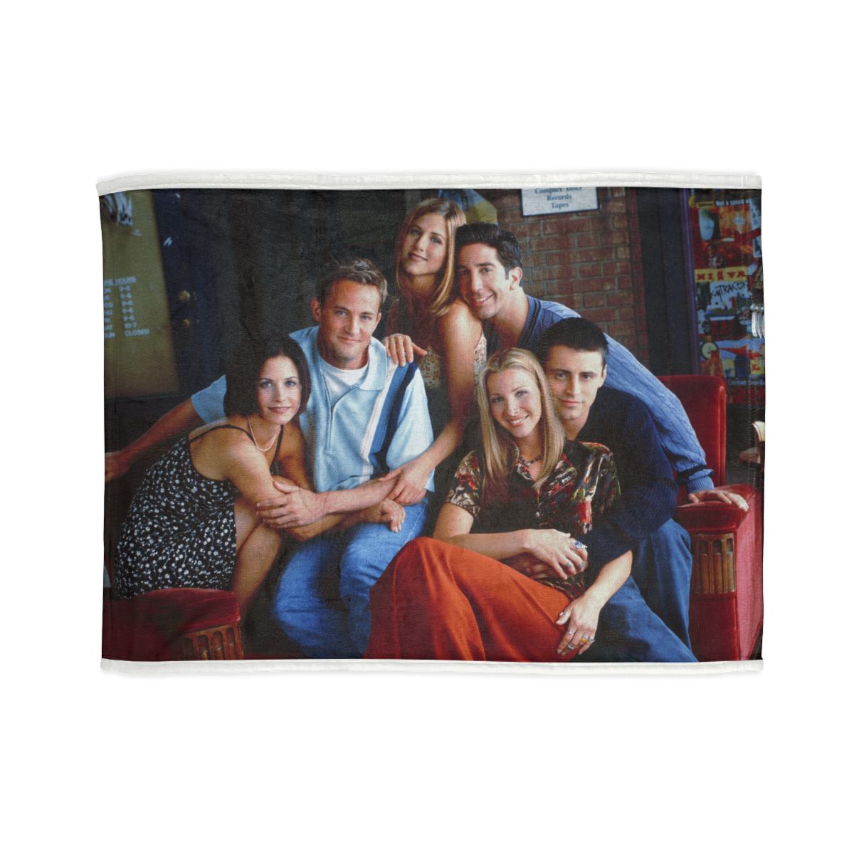 "Friends Cast Bed Cover: Snuggle with Your Favorite Stars"