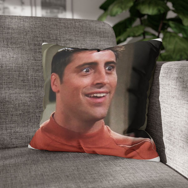Friends Joey — 40×40 Cushion Cover — Sofa & Living Room Lifestyle View