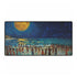 Tropical Beach Full Moon Night Party — XXL Gaming Desk Mat — Full Top-Down Artwork View