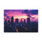 Futuristic Cityscape at Sunset (Edition II) — 24×16 Canvas Wall Art — Front Gallery-Wrapped Canvas View
